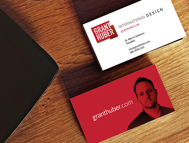 Grant Huber International Design Business Card