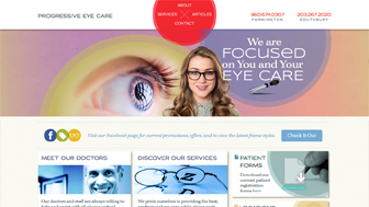 Progressive Eye Care Website